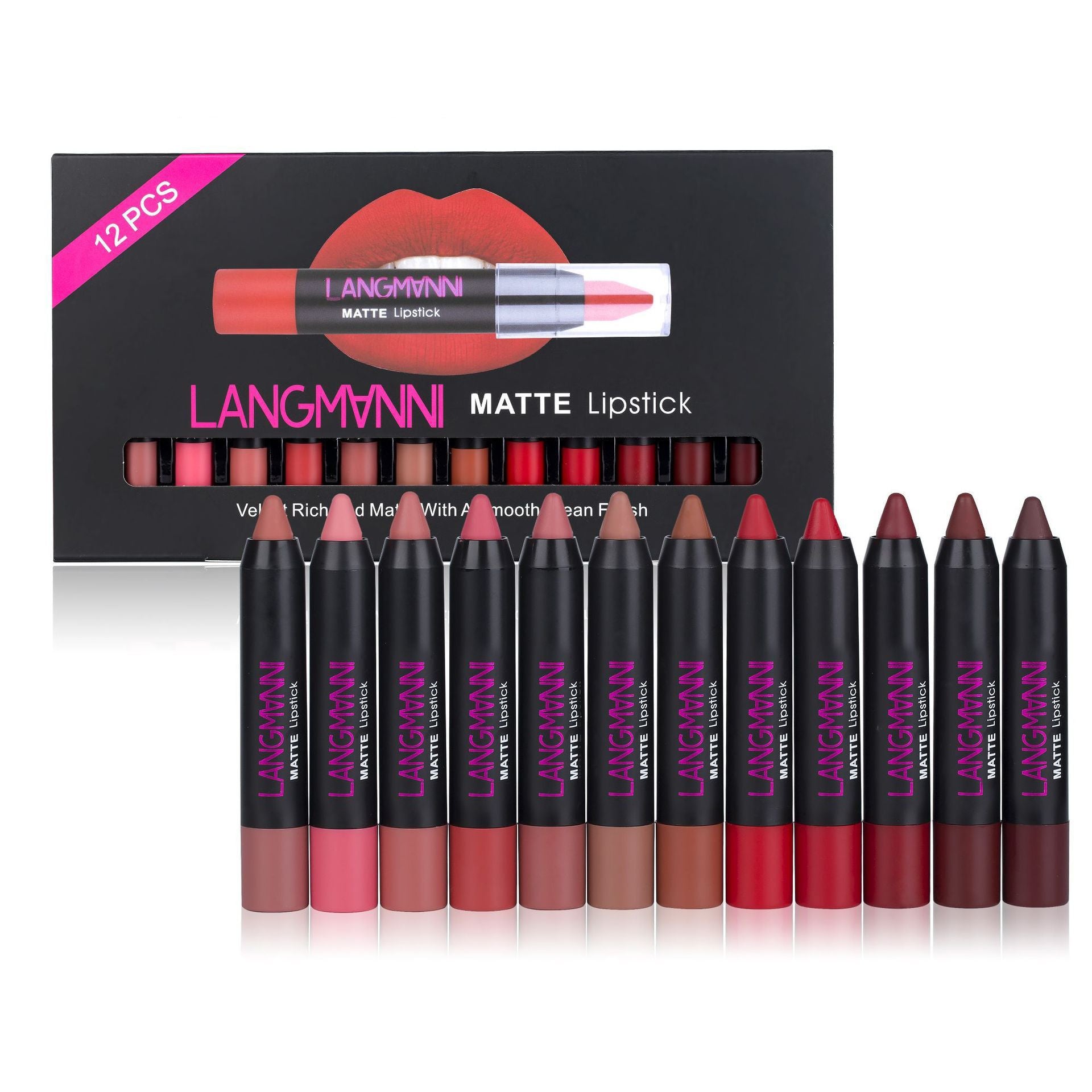 12 PCs Lipstick Kit Long Lasting Matte Set Lipstick 12 PCs Lipstick Kit Long Lasting Matte Set Lipstick